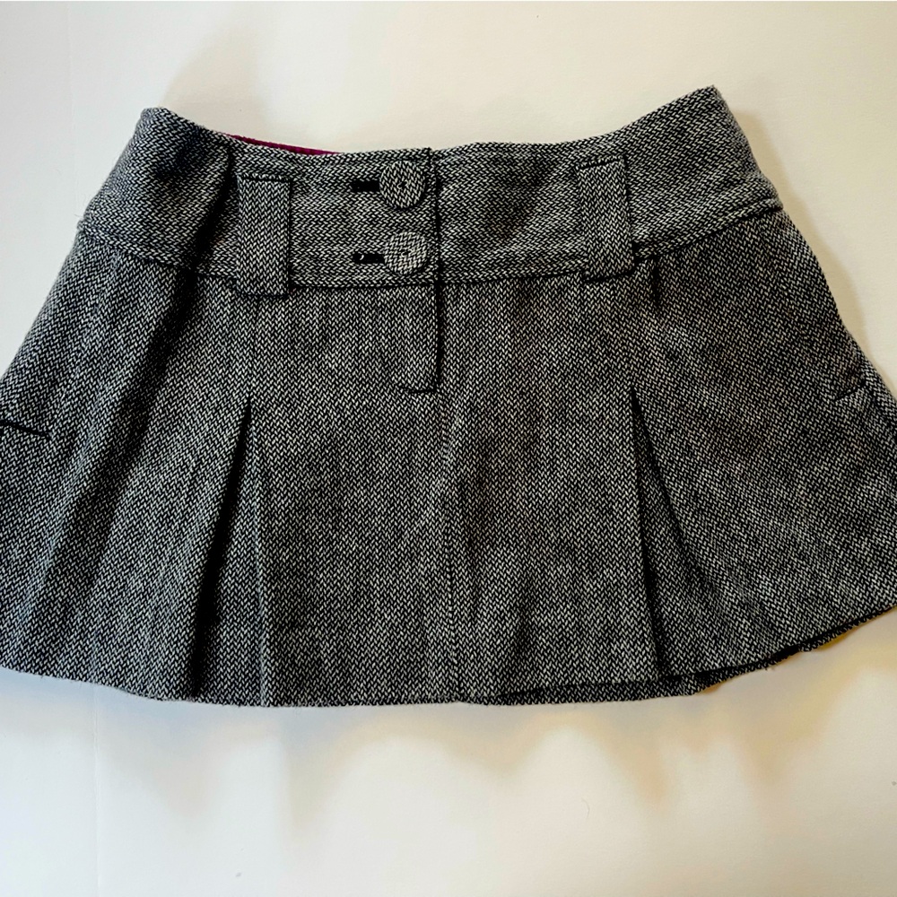 Super Cute Vintage American Eagle Wool Mini-Skirt